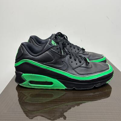 Nike Undefeated Air Max 90 Black Green Sneakers Shoes Men display picture 1