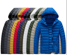 Winter Ultralight Coat Detachable Hooded Puffer Jacket Bubble Coat Jacket Mens