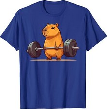Workout Deadlift Capybara Funny Fitness Capy Lover  Unisex T-Shirt