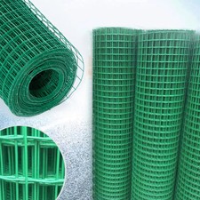0.9*10M Coated Wire Mesh Fence Metal Chicken Coop Fence Roll Net Welded Fence 2.00 per metre