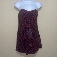 EXPRESS design strapless RED black mini dress SZ 4 NEW