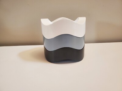 RARE Vintage Mid Century 70s Helit German Plastic Ashtray Black