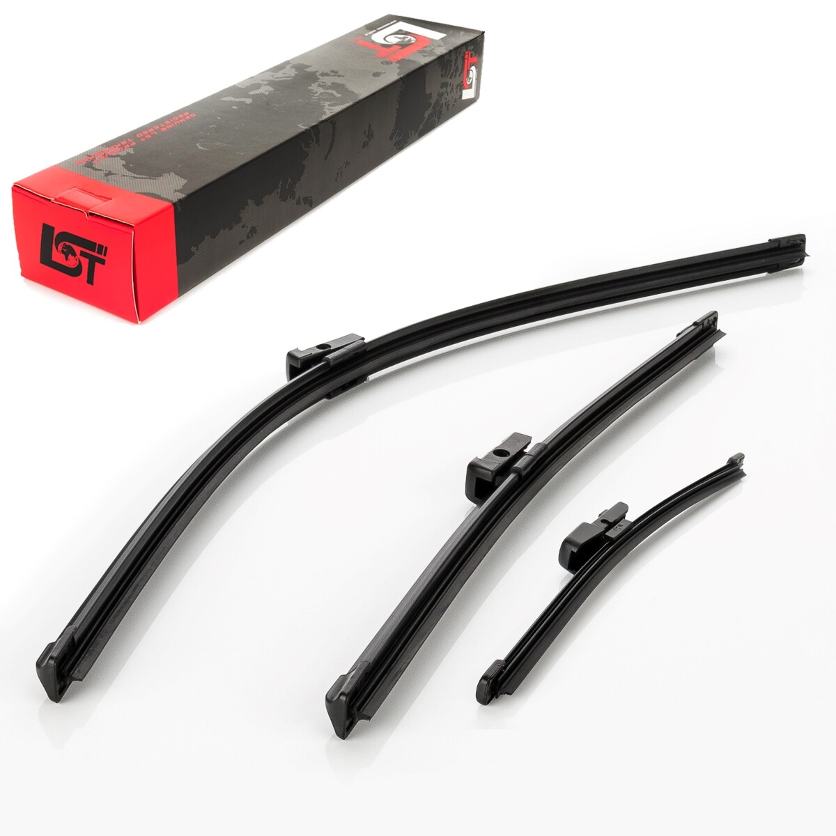 Front wiper + rear wiper windshield wiper set for Skoda Citigo NF