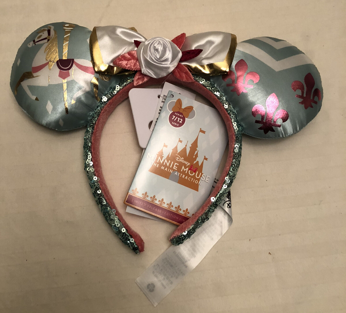 Disney Minnie Main King Arthur Headband Ears NEW Disney Minnie Mouse Main Attraction - King Arthur Carousel  main image 3