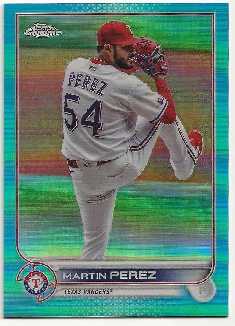 2022 Topps Chrome Aqua Martin Perez /250 #USC103 | eBay