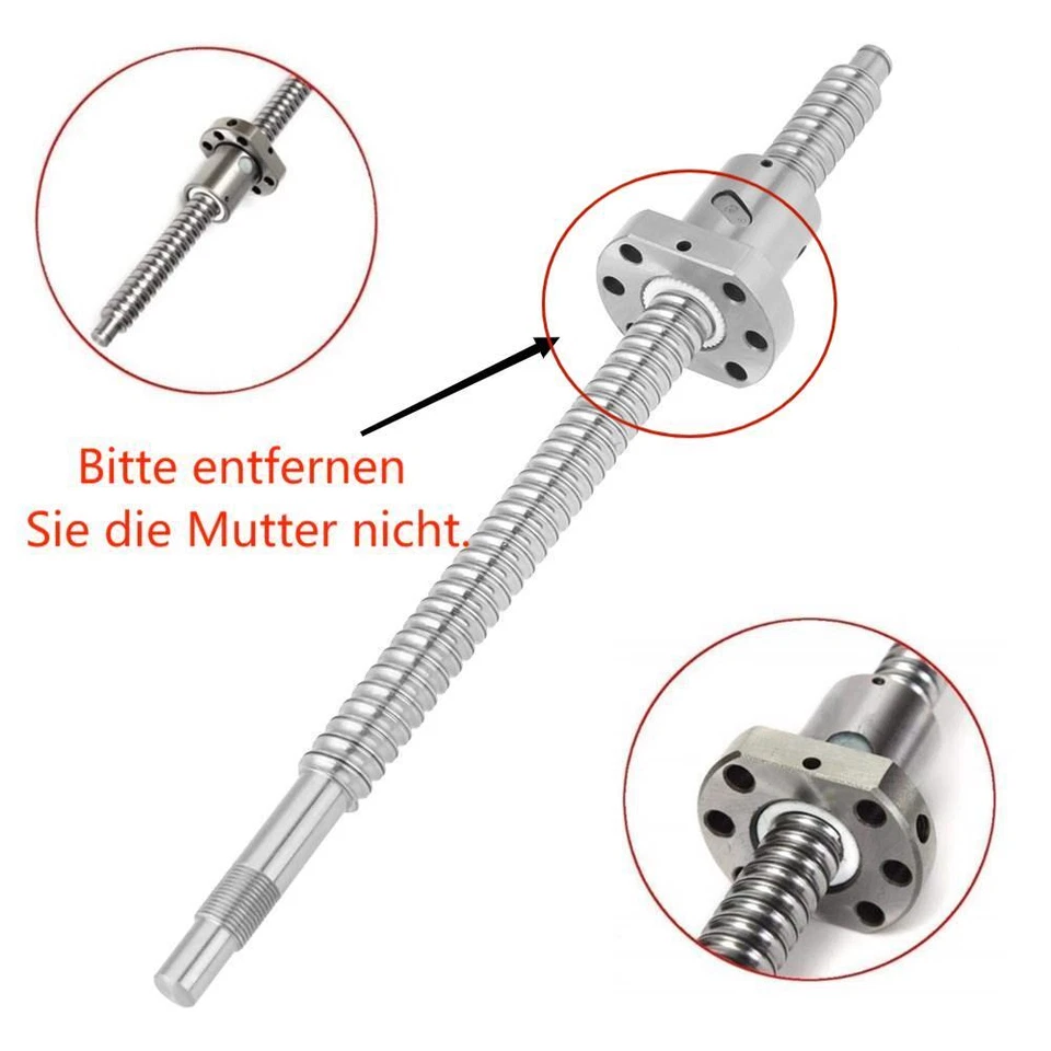 HGR15 HGR20 HGR25 Linearführung Rail+ SFU1605 SFU1204 Kugelumlaufspindel CNC DIY - Bild 3 von 4