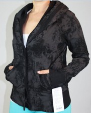 Lululemon To Class Jacket size 8 Sea Bed Black Deep Coal NWT Gray Fall Coat NEW