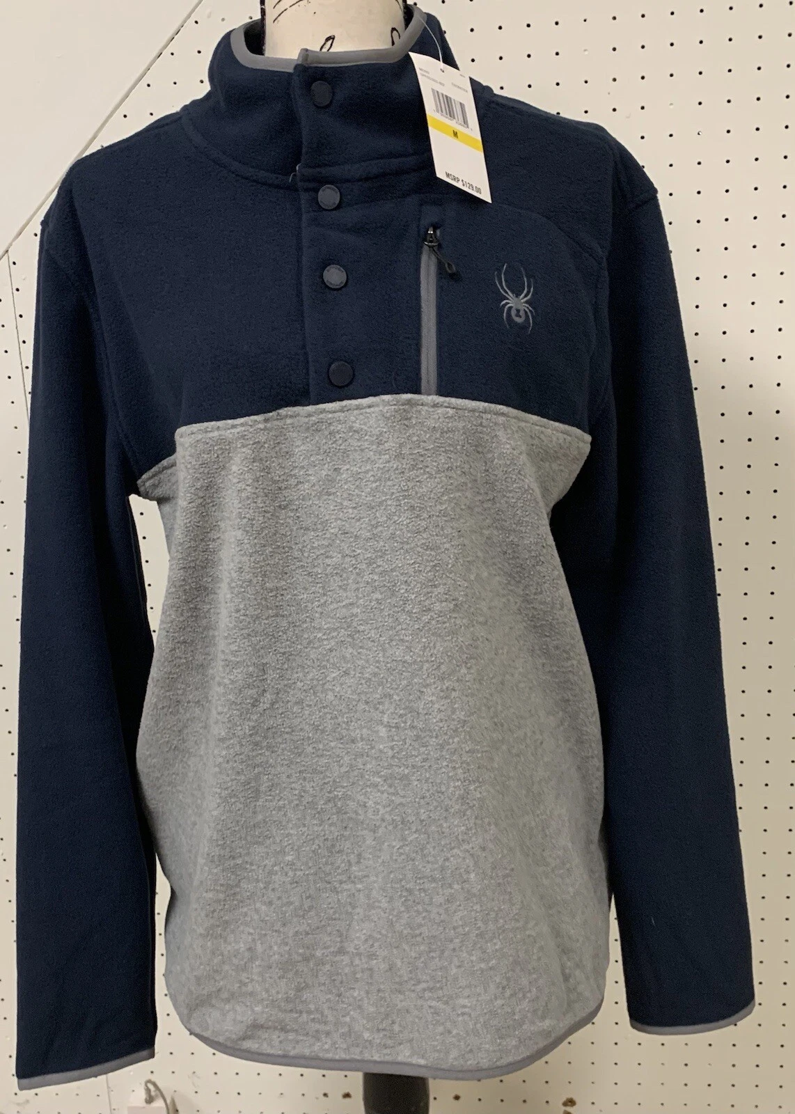 Spyder Men's Block Fleece Layer Jacket ~ M. MSRP $129.00