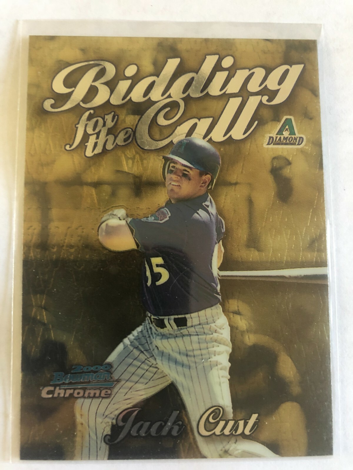 2000 Bowman Chrome Bidding For The Call Jack Cust #BC9 Arizona Diamondbacks