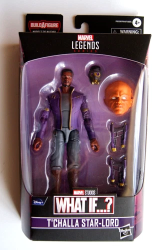 ¡Figura de acción Marvel Legends T'CHALLA STAR-LORD! (The Watcher BAF, ¡EN MUY BUEN ESTADO!)