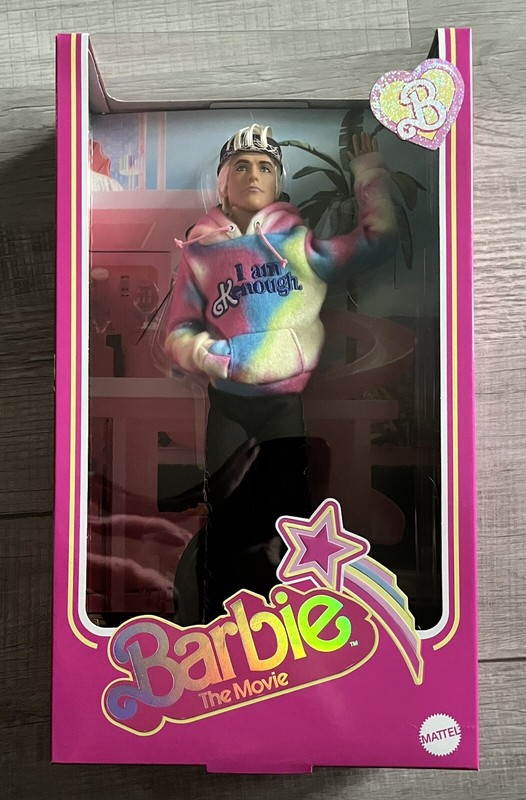 2024 Barbie Ken Doll Wearing “I Am Kenough” Hoodie – Barbie The Movie (In Hand)