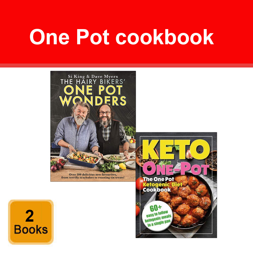 Hairy Bikers One Pot Wonders, One Pot Ketogenic Diet Cookbook 2 Books Set