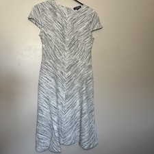 Chaps Women’s Dress Size 2 Basic Gray A Line Cap Sleeve NWOT