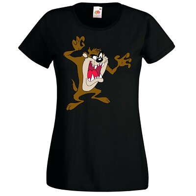 Youth Designz Taz Damen T-Shirt Print Looney Cartoon Tunes Lustig Bunny Bugs Fun