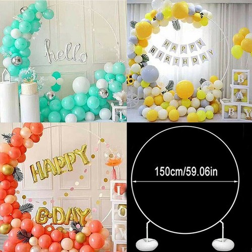 Circle Balloon Column Stand Holder Round Balloon Arch Frame Ring For Party Decor - Picture 3 of 15