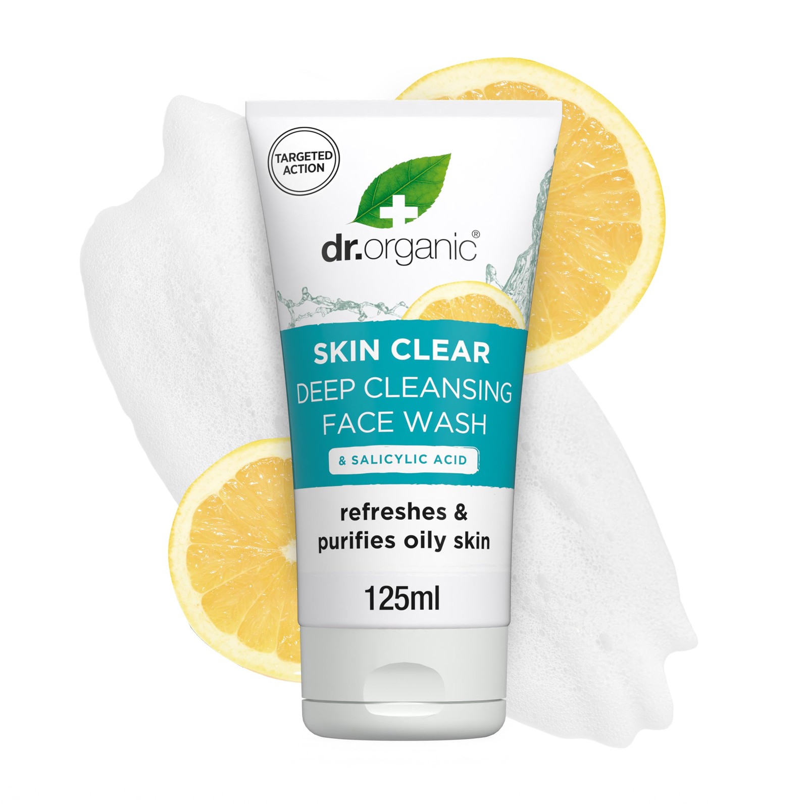 Dr Organic Orange Skin Clear Deep Cleansing Face Wash 125Ml - Image 2