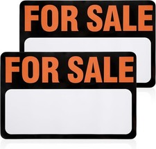 2 Pcs Sale Sign Car Sticker, 12" x 8" Plastic Self-Adhesive Viny Color: Orange