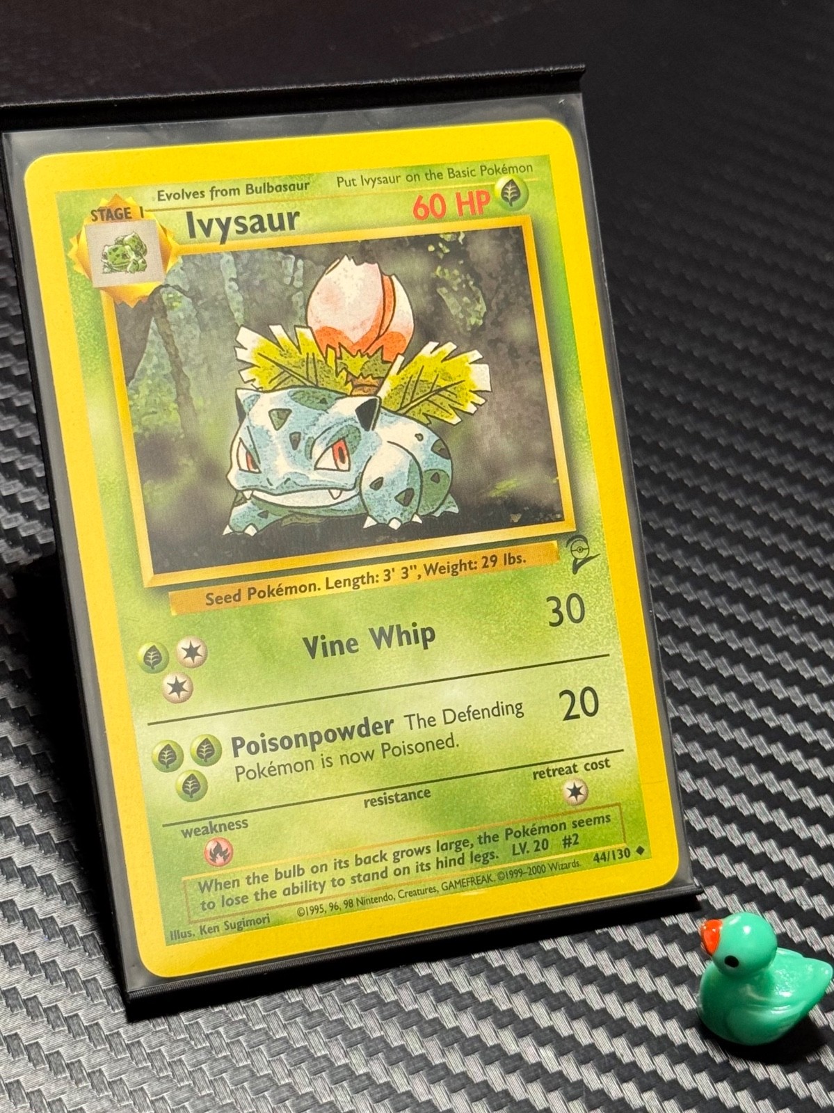 Vintage Pokemon TCG - Ivysaur 44/130 Base Set 2 UNC - WOTC Era - NM