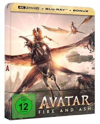 Avatar - Teil: 3 - Fire and Ash [4K Ultra HD Blu-ray & Blu-ray Steelbook/NEU/OVP