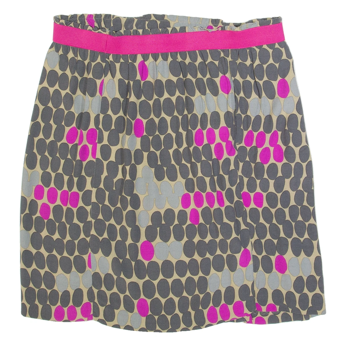 Jupe Crayon Boden Femme – Taille 12 – Bleu/Beige à Fleurs – Doublée – Occasion