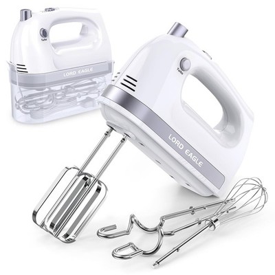 Hand Mixer Electric 400W, 5 Speed handheld Mixer, 5 Stainless Steel Accessori...