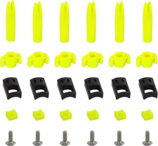 Bowfishing Arrows Safety Slides Kits 5/16 Inch (Pack of 6)