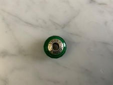 Genuine Pandora Green Murano Glass Charm - Faceted