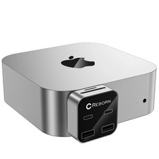Mac mini Dock 6Port Hub Dual10G HighSpeed SDTF USBC USBA M4 M4Pro Connectivity