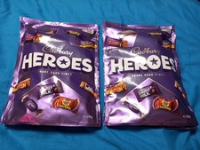 2 Packs Of  Heroes Cadbury Chocolates 2 Packs 270g x2= 540g. FREEPOST.