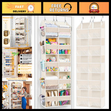 Extra Large 5-Tier Over the Door Organizer - 10 Compartment Storage, 80 lbs Capa
