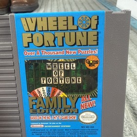 Wheel of Fortune Family Edition Nintendo NES Video Game