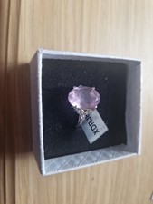 Gemporia Rose De France Amethyst And White Topaz Sterling Silver Ring Size N