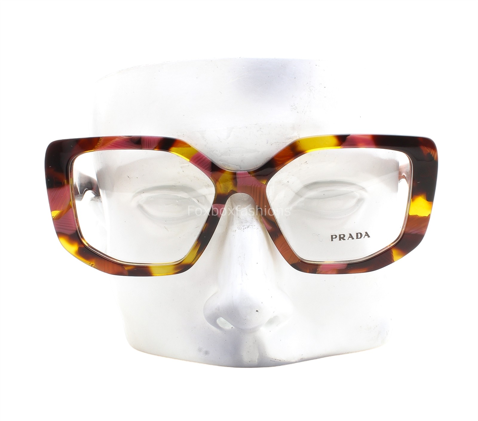 Prada Eyeglasses Glasses VPR A04 18N-1O1 Pink Brown Tortoise 52-16-140 with Case thumbnail 2