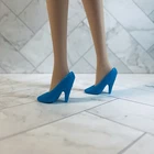 Vintage Barbie SUPERSTAR 80s 90s Doll Shoe Set Blue Closed Toe Pumps