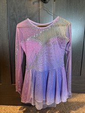 Brand New Ice Skating Dress, small, Pink And Purple With Sequins