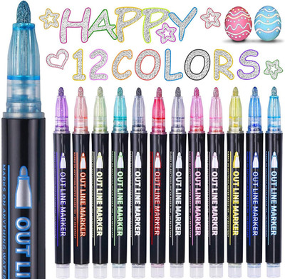 Easter Basket Stuffers, Outline Glitter Markers, Easter Basket Stuffers for Teen