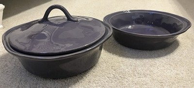 Rachael Ray three-piece set 1.5 quart 2 quart and lid lavender color