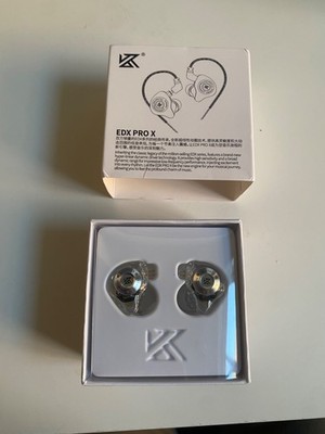 KZ EDX PRO X Wired Earphones/In-Ear Monitors IEM - Clear, No Mic