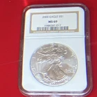 U.S. Mint American Eagle 2000 1 oz Silver .999 MS 69 NGC Business Strike