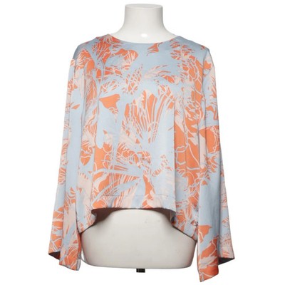 Lindex, Bluse, Größe: L, Blau/Orange/Mehrfarbig, Polyester, Print, Damen #rBj