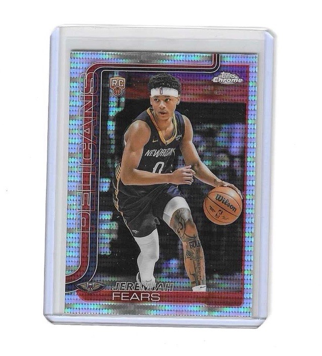 2025-26 Topps Chrome Pulsar Refractor Jeremiah Fears #257 RC Rookie Card