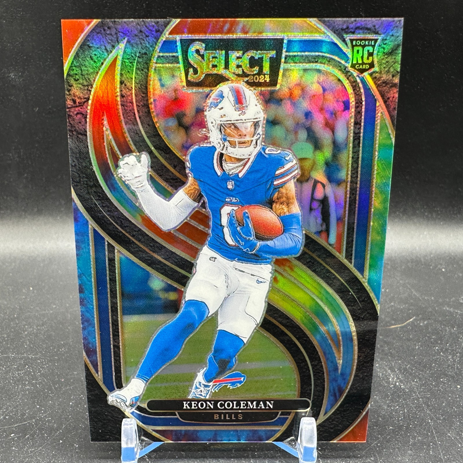 Keon Coleman Rookie Premier Level Tie Dye /25 2024 Panini Select RC Bills