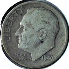 1946 D ROOSEVELT DIME - 90% SILVER - 2.50 g - MELT VALUE $2.20 + - DR 010