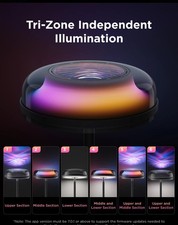 Uplighter Floor Lamps Tri Zone Independent RGBIC Warm&Cold White Ripple Lighting