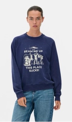 Stranger Things Primark Beam Me Up This Place Sucks Distressed