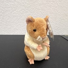 Ty Beanie Babies 2.0 Retired Hamster Plush 2008 Toy with Heart Tag