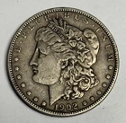 Toned VF+ 1902-P Morgan Silver Dollar (all original), U.S. $1 Coin Very Fine