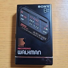 Sony Walkman WM-F203 TV/FM/AM Stereo Cassette-Corder Cassette Player Black Japan
