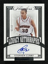 2022 Panini Flawless Collegiate Basketball Stephen Curry #LA-SCU Legacy Auto /25