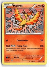 Pokemon TCG Moltres 9/124 Rare Fates Collide HP